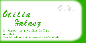 otilia halasz business card