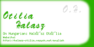 otilia halasz business card